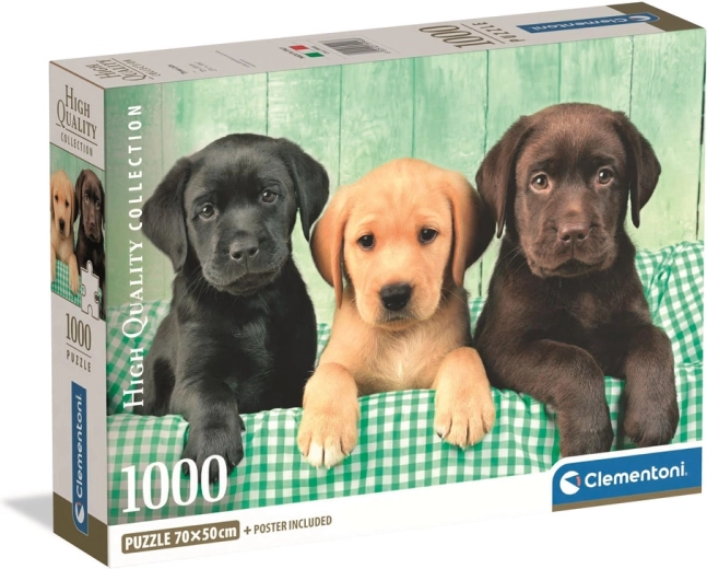 Clementoni 1000 darabos puzzle – három labrador HQC