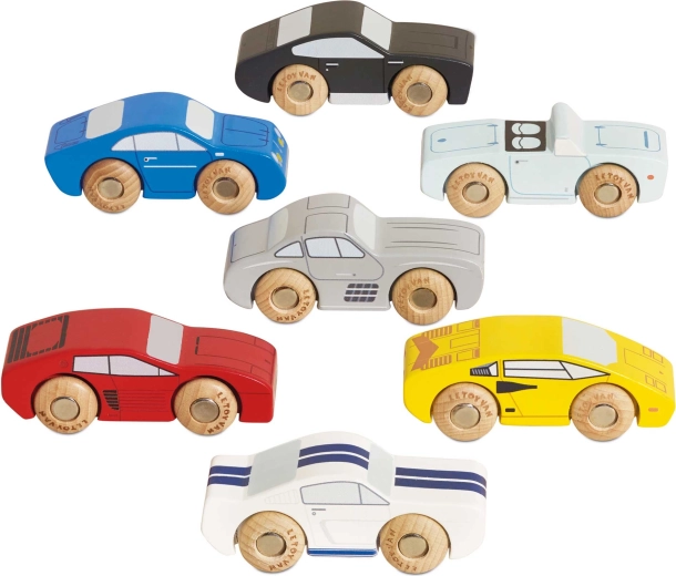 Le Toy Van fa sportautók – 7 db-os készlet