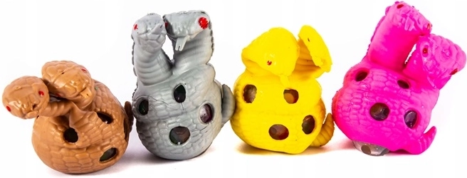 Stresszoldó, nyomkodható kobra squishy
