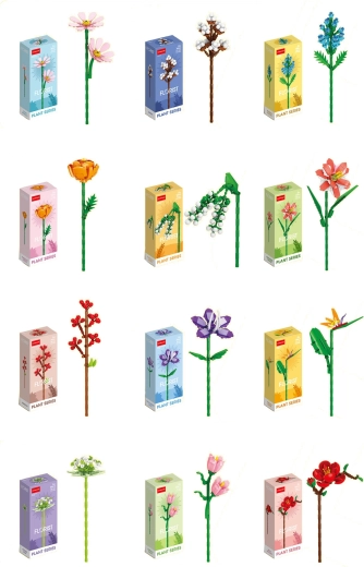 Florist színes nyári és mezei virágok (12 fajta)