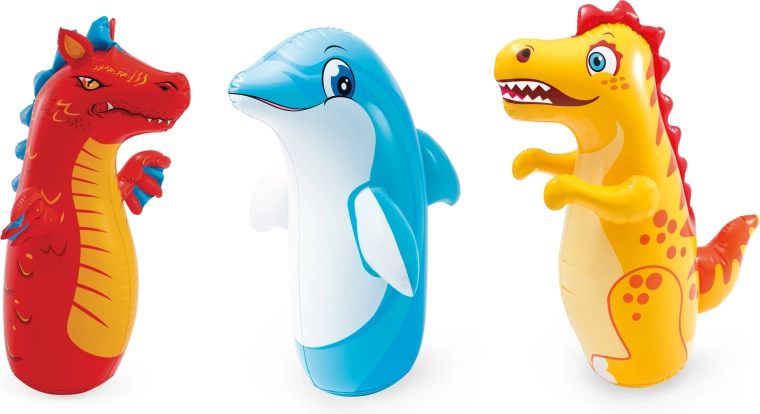 Intex felfújható bokszoló állatka vízzel tölthető súllyal 97 cm (dinoszaurusz/tigris/delfin) – 1 db