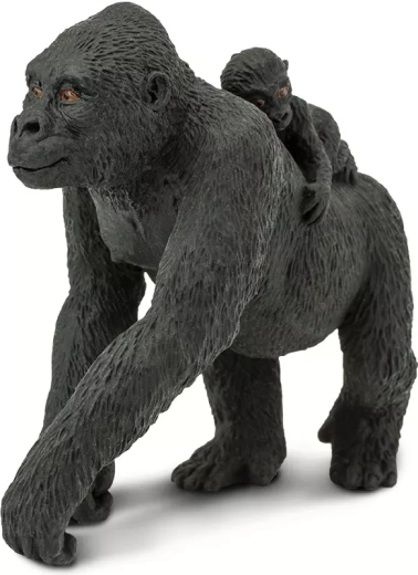 Safari Ltd. alföldi gorilla a kölykével – figura