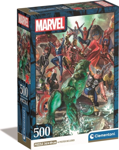 500 darabos kompakt puzzle – The Avengers