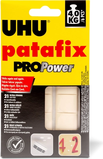 Patafix PROPower fehér ragasztógumi, 21 db