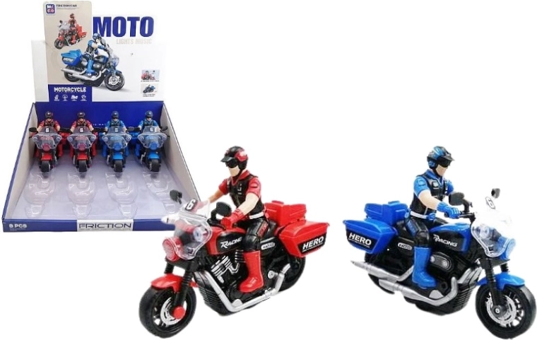 Motoros motorkán fény- és hangeffektekkel 16 cm