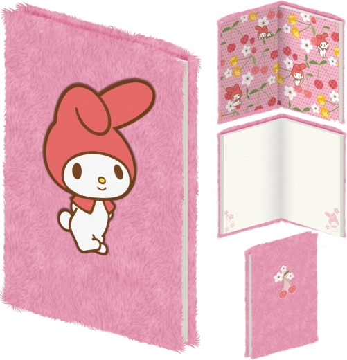 Sanrio My Melody plüss jegyzetfüzet A5