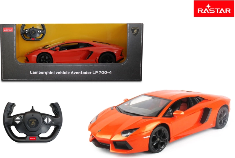 Rastar RC autó Lamborghini Aventador 1:10 narancssárga