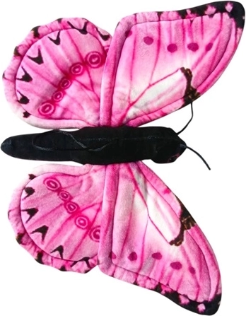 Rózsaszín Monarcha pillangó plüss 30 cm