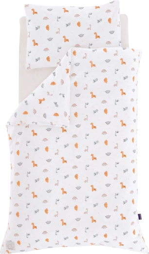 Träumeland jersey ágyneműhuzat Dinolino allover 100 × 135 cm + 40 × 60 cm