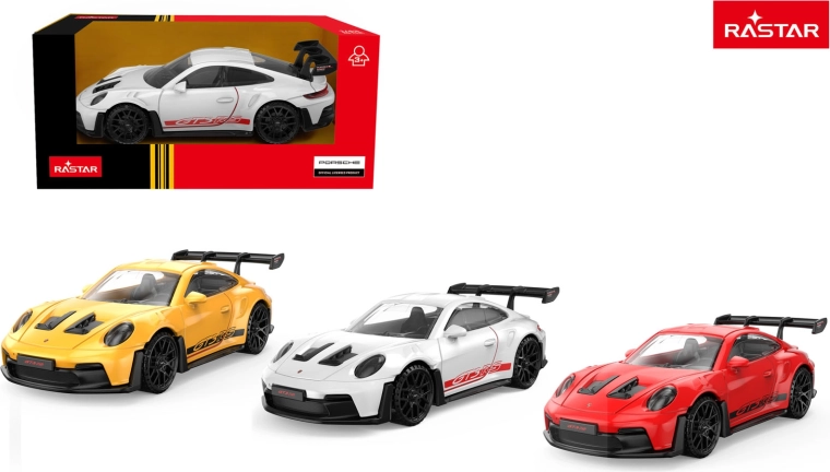 Rastar Porsche 911 GT3 RS fém kisautó 1:43 piros - 1 db