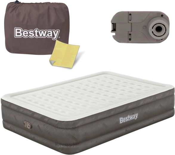 Felfújható matrac beépített elektromos pumpával 203 × 152 × 46 cm BESTWAY
