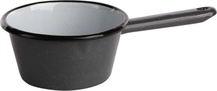 Kúpos kis lábas kiöntőcsőrrel 0,45 l, szürke