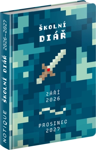Iskolai határidőnapló Gamer 2026 szeptember – 2027 december, 9,8 × 14,5 cm