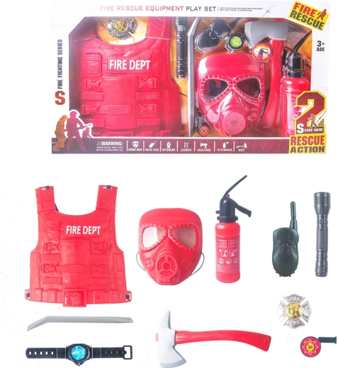 Tűzoltó mega szett 10 darabos gyerekeknek