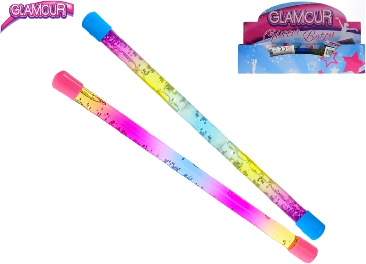 Csillámos varázspálca pompomlányoknak 31 cm