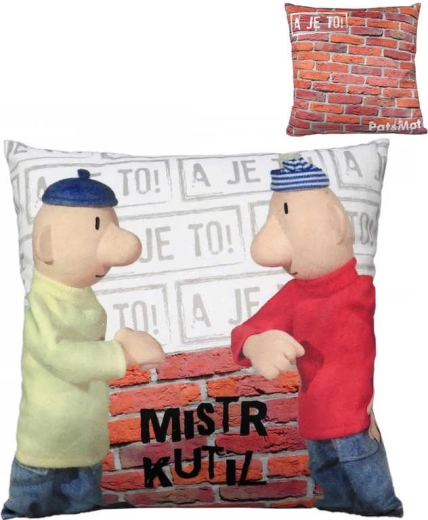 Moravská ústředna plüsspárna Pat és Mat – Mester barkácsoló 30 × 30 cm