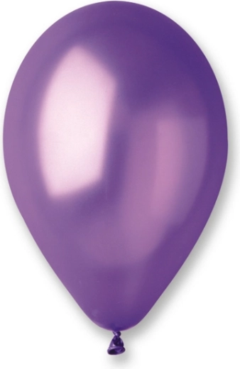 Metál lila léggömbök 25 cm