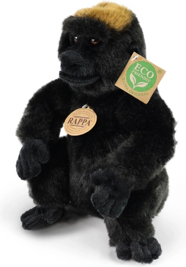 Ülő plüss gorilla 23 cm, környezetbarát
