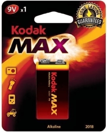 Kodak Alkaline Max 9V alkáli elem