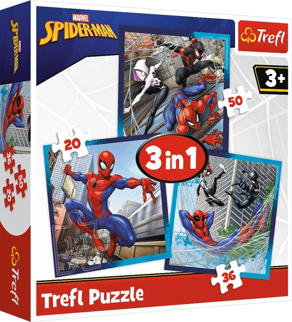 Puzzle 3 az 1-ben Pókember Póki barátok