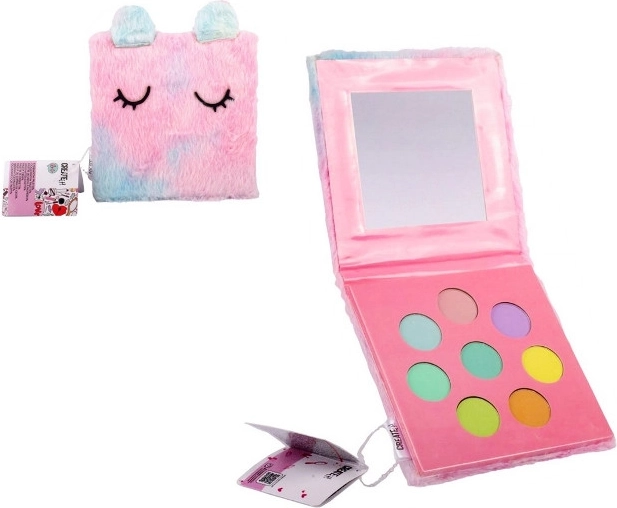 Create It! szemhéjpúder-paletta szőrös tokban