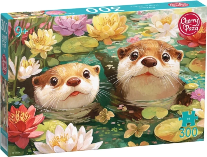 CHERRY PAZZI puzzle Két vidra 300 darabból