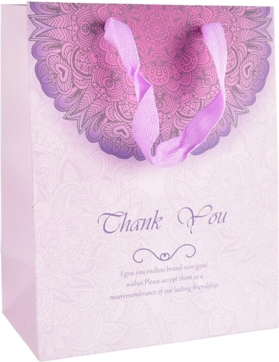Ajándék papírtáska Thank You 16 × 10 × 32 cm