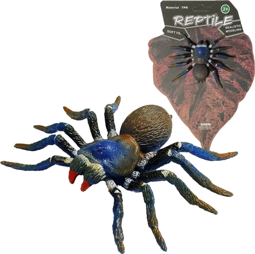 Élő természet Blue Tarantula – valósághű pókmodell 8 cm