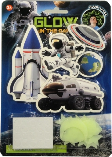 Világító falmatricák csillagokkal és űr témával