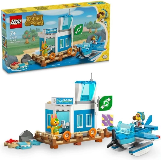 LEGO Animal Crossing Dodo Airlines repülőtér hidroplánnal