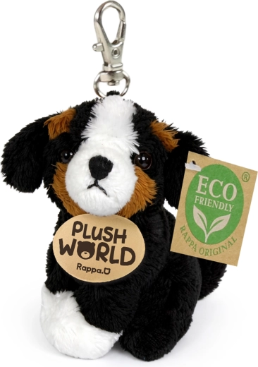 Plüss kulcstartó berni pásztorkutya 9 cm Eco-Friendly Plush World