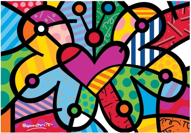 Bluebird puzzle szívalakú pillangó 2000 darab