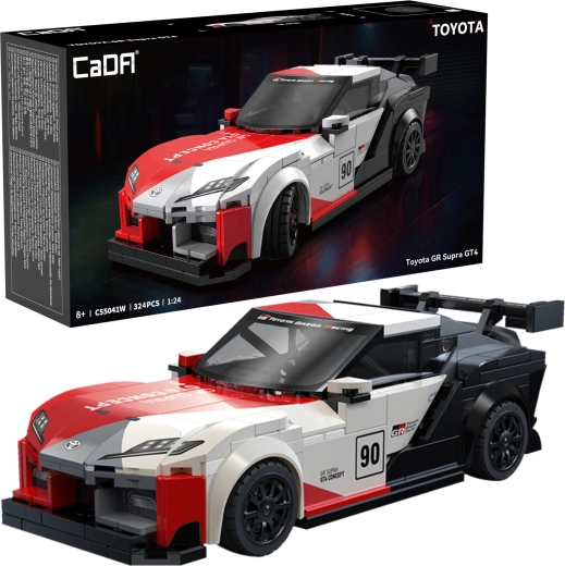 CaDA építőkészlet TOYOTA GR Supra GT4 versenyautó (1:24, 324 elem)