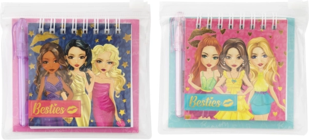 Mini jegyzetfüzet ceruzával Besties