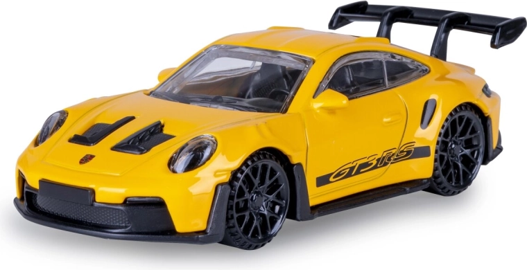 Porsche 911 GT3 RS fém modell 1:43 méretarányban, sárga