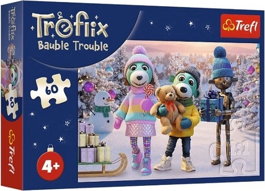 Gyermek puzzle 60 darabos Téli Robobot – Treflik család