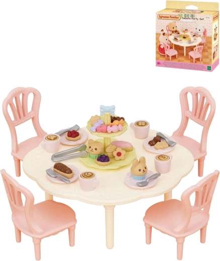 Sylvanian Families partirendezvény-készlet édességekkel