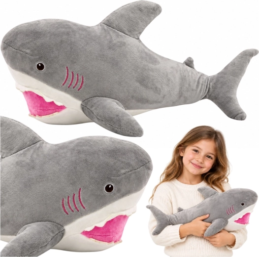 Plüss Cápa Maskot Hugs 50 cm szürke