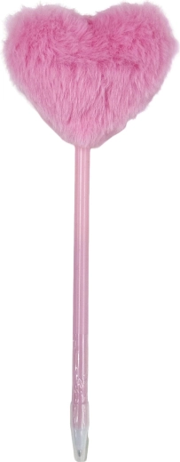 Golyóstoll plüss szívvel 16 cm