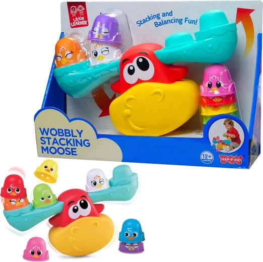 Egyensúlyozó jávorszarvas – forgó, rakosgatható egyensúlyozó tábla Hape