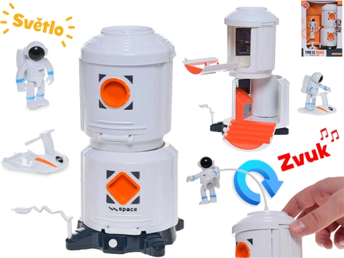 Űrállomás fényekkel és hangokkal, 20 cm átmérő