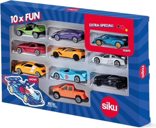 Siku Super szett 10 sportautóval