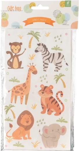 Jungle ajándék tasak 12 × 8 × 22 cm (6 db)