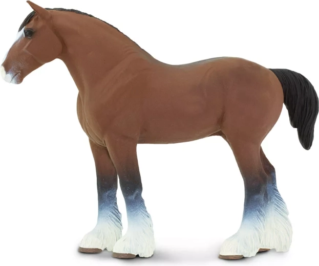 Safari Ltd. clydesdale mén figurája