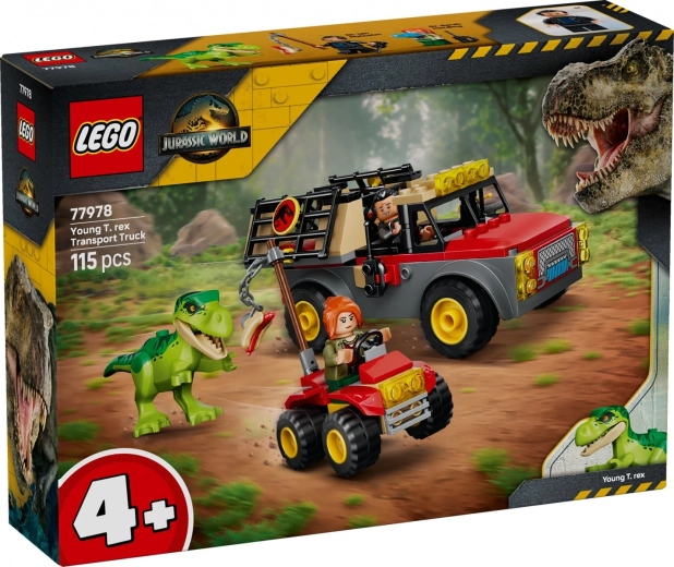 LEGO Jurassic World szállítókamion T. rex kölyökkel