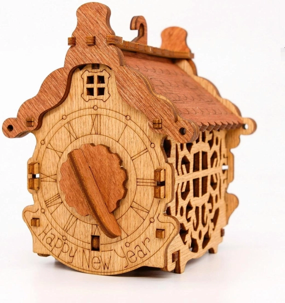 Fa fejtörő ajándékdoboz boldog új évet