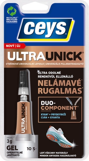 ULTRAUNICK pillanatragasztó gél 3 g