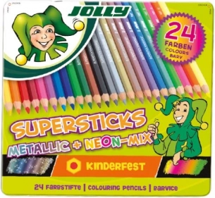 Supersticks Pasztellkréták 24 színnel, beleértve a metál és neon színeket