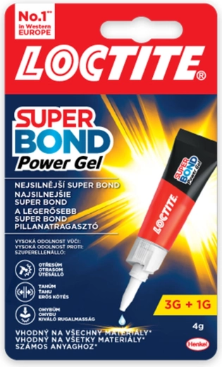 Másodperces gélragasztó Super Bond Power 4 g