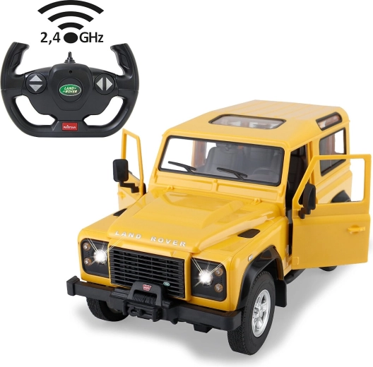 RC Land Rover Defender modell 1:14, sárga